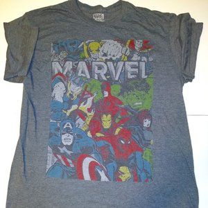 Marvel Pixelated Hero Collaboration Group Shirt